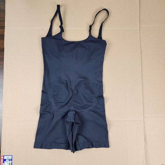 Maidenform Flexes Black Shape wear Stretch Jumpsuit Romper Size L - Picture 5 of 10
